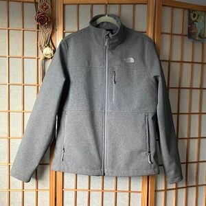 The North Face L Heather Gray Women's Apex Bionic 3 WindWall Soft Shell Jacket